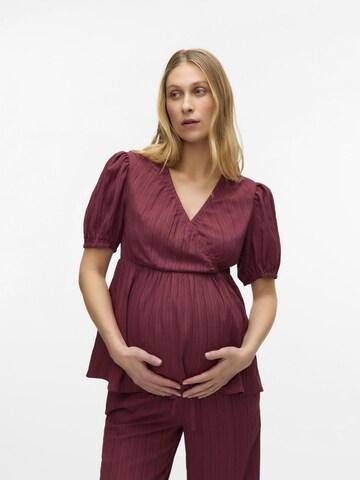 MAMALICIOUS Blouse in Lila: voorkant