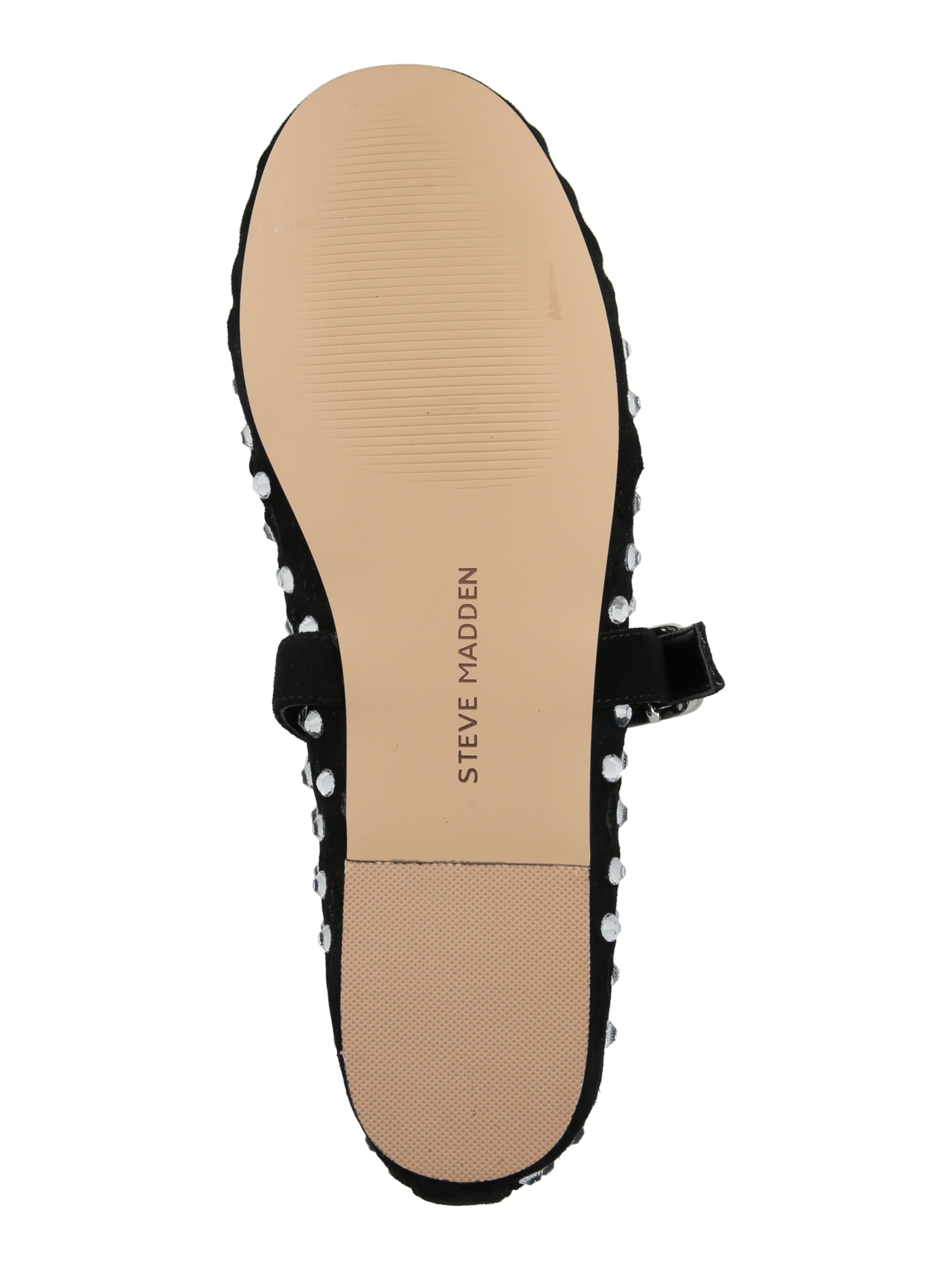 STEVE MADDEN Ballerina met riempjes 'Rerun' in Zwart