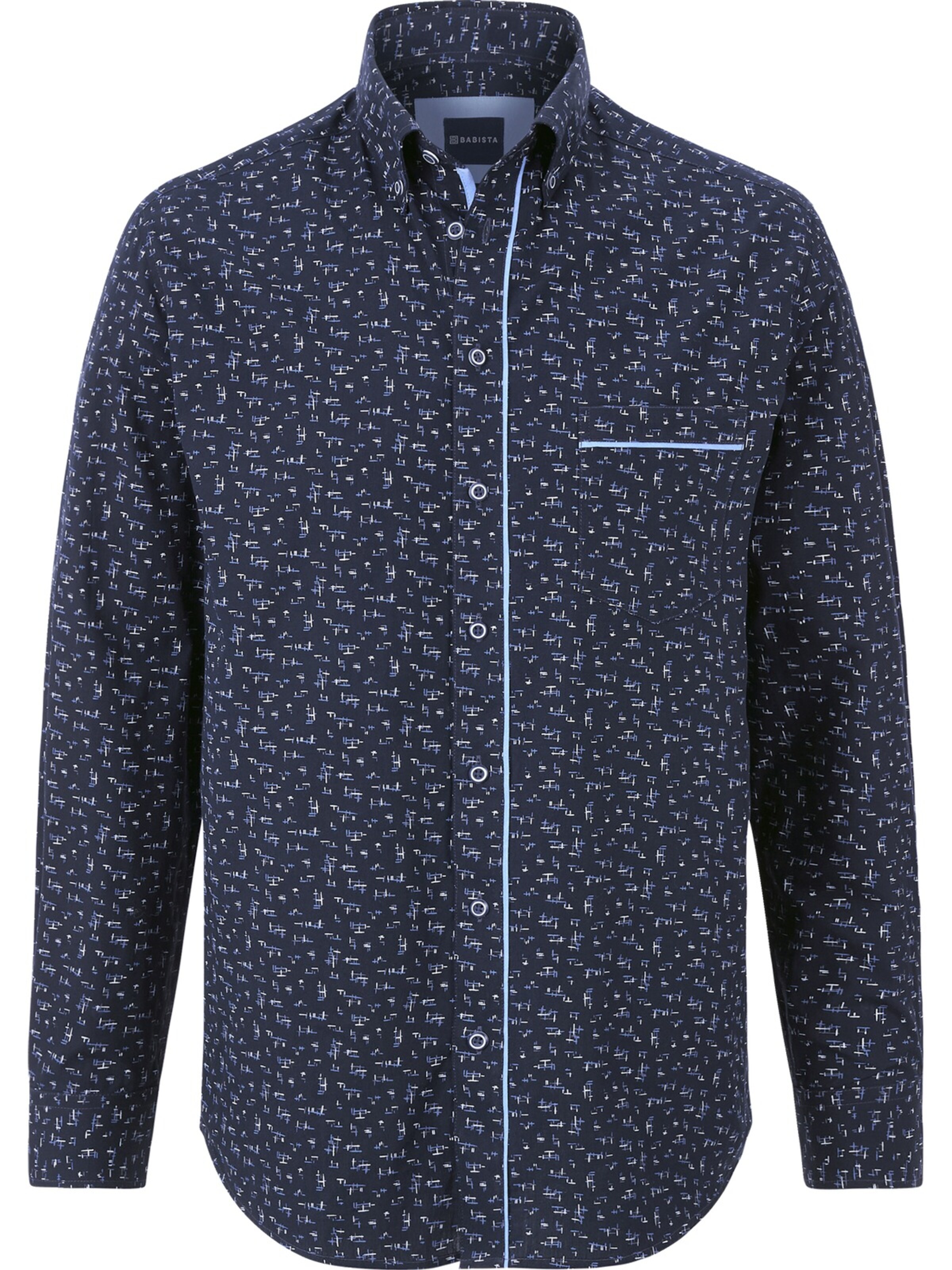 BABISTA Regular fit Button Up Shirt in Blue: front