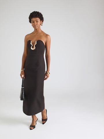 Robe de soirée 'PALTROW' Bardot en noir