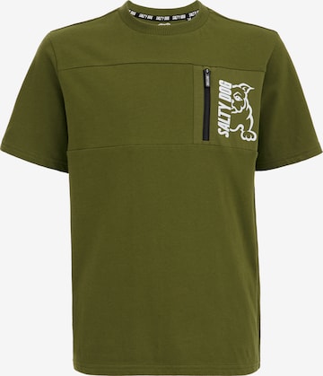 WE Fashion T-shirt i grön: framsida