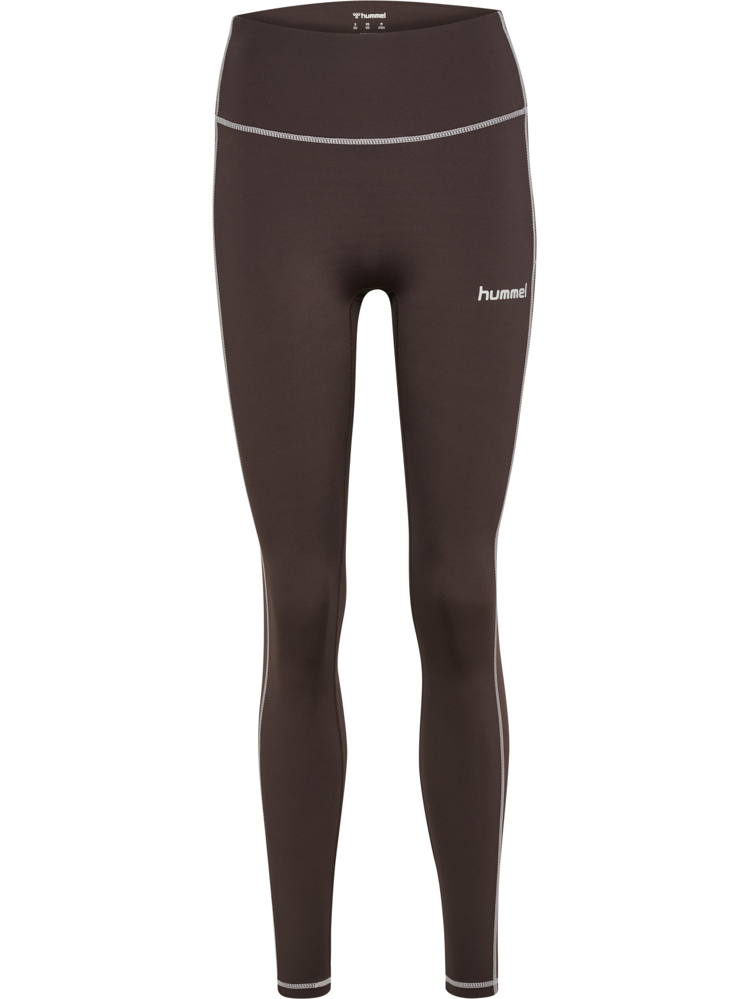 Hummel Slimfit Leggings in Braun: Vorderseite