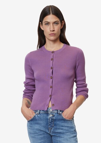 Marc O'Polo Knit cardigan in Purple: front