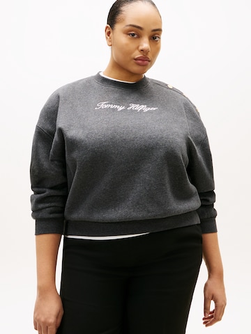 Tommy Hilfiger Curve Sweatshirt in Grey: front