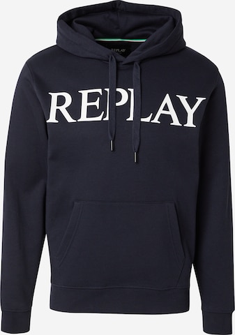 REPLAY Collegepaita värissä sininen: etupuoli