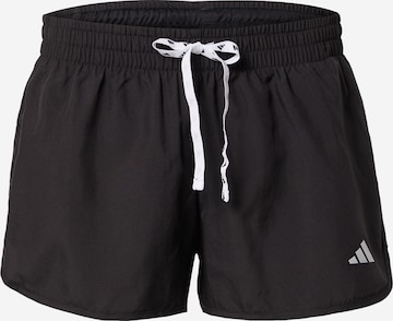 ADIDAS PERFORMANCE Regular Workout Pants 'Run It' in Black: front
