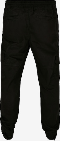 Urban Classics - Tapered Calças cargo em preto