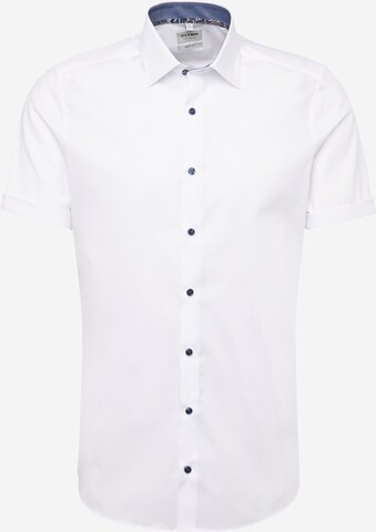 OLYMP - Regular Fit Camisa clássica 'Level 5' em branco: frente