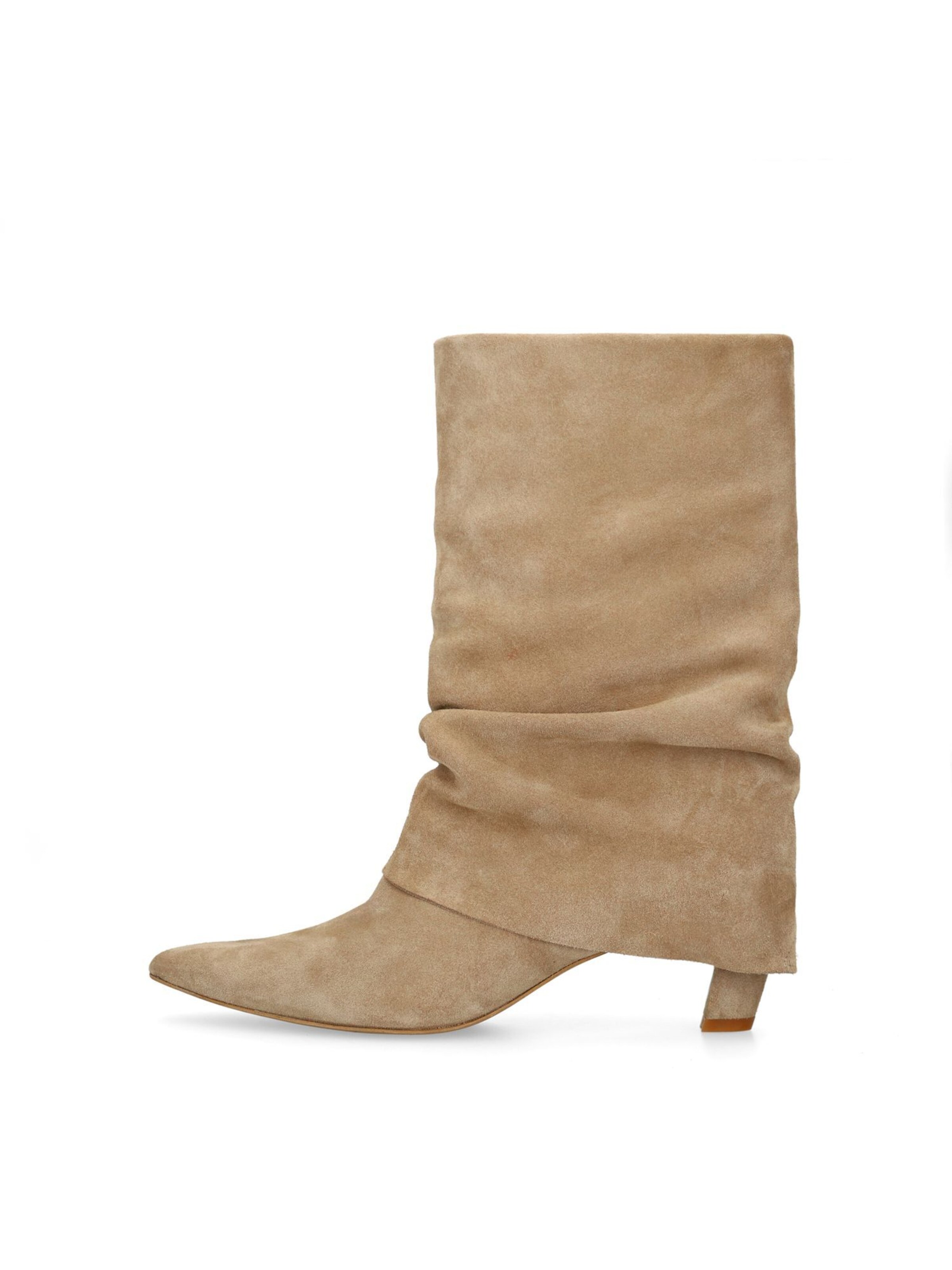 MANFIELD Enkellaarsjes in Beige