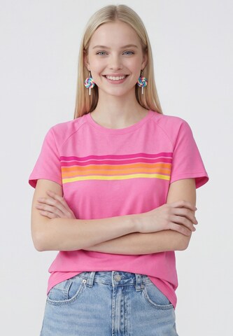 T-shirt MYMO en rose : devant