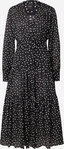 PINKO - Vestido camisero 'ISOMETRIA' en negro: frente