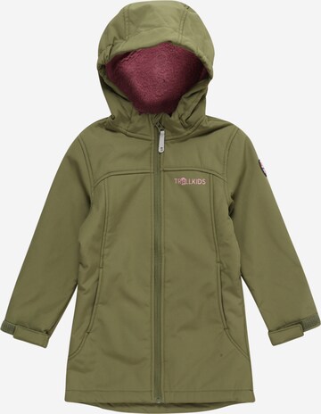 Veste outdoor 'Kristiansand' TROLLKIDS en vert : devant