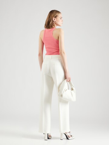 SELECTED FEMME Wide leg Trousers with creases 'SLFLINA-MYLA' in White