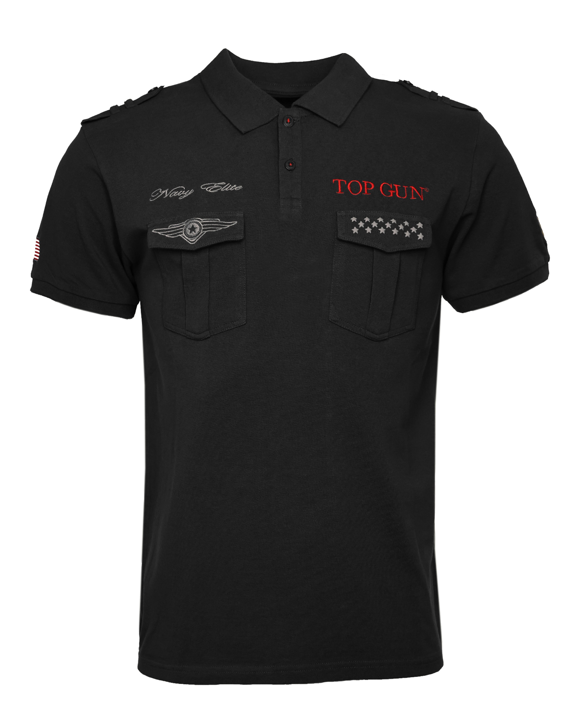 TOP GUN Shirt '20213003 ' in Black: front