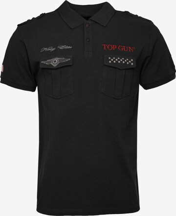 TOP GUN Shirt '20213003 ' in Zwart: voorkant