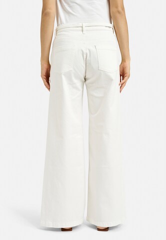 Smith&Soul Loosefit Wide Leg Jeans mit Bindeband in Weiß