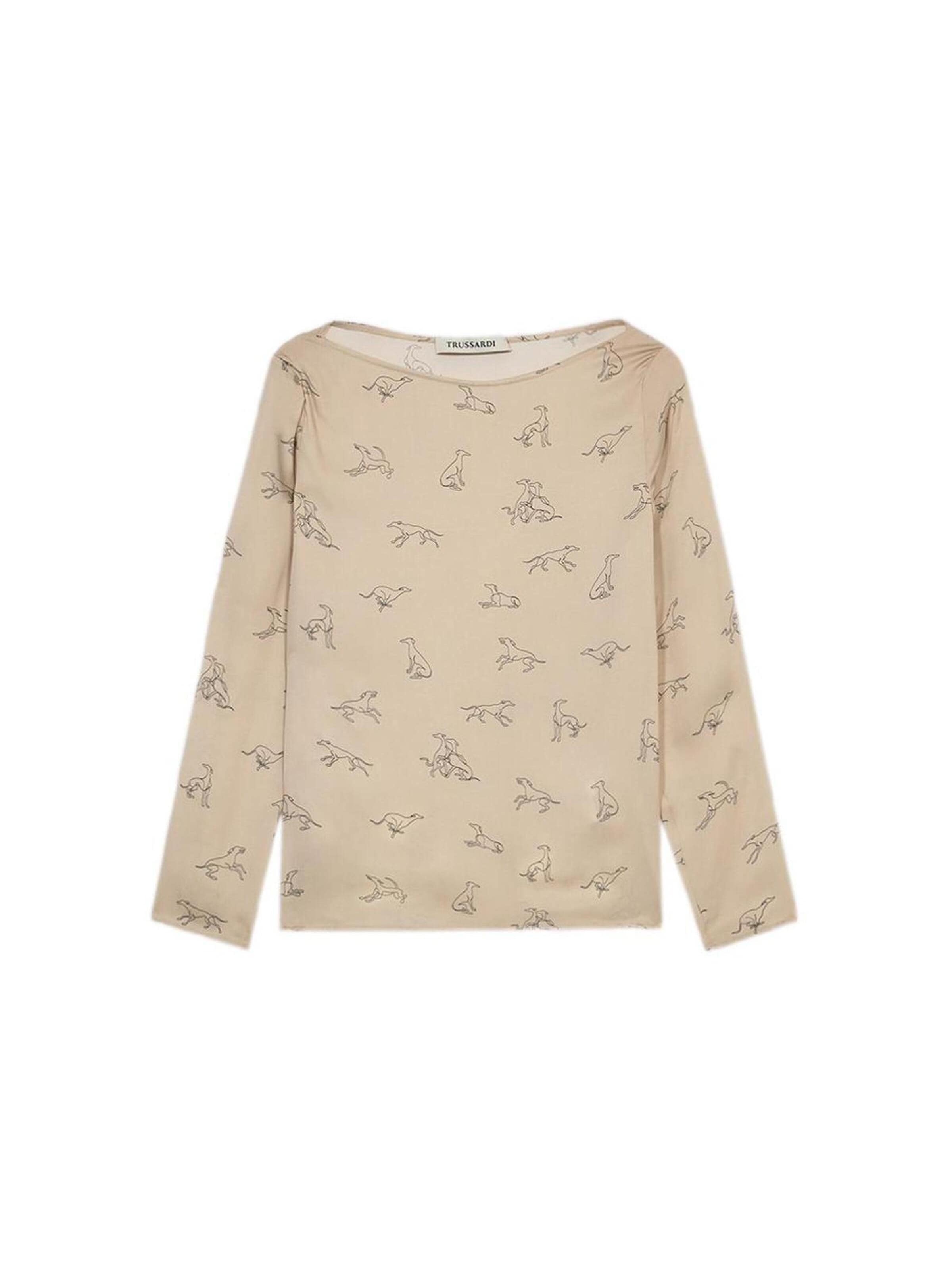 Chemisier Trussardi en beige : devant