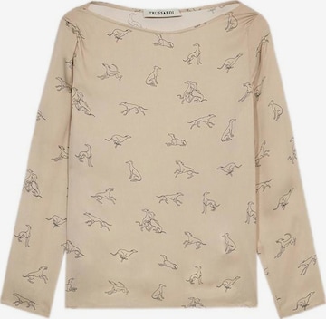 Chemisier Trussardi en beige : devant