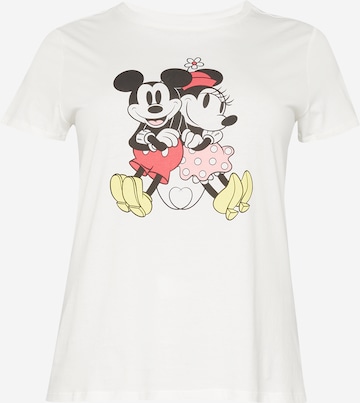 ONLY Curve Shirt 'DISNEY' in White: front