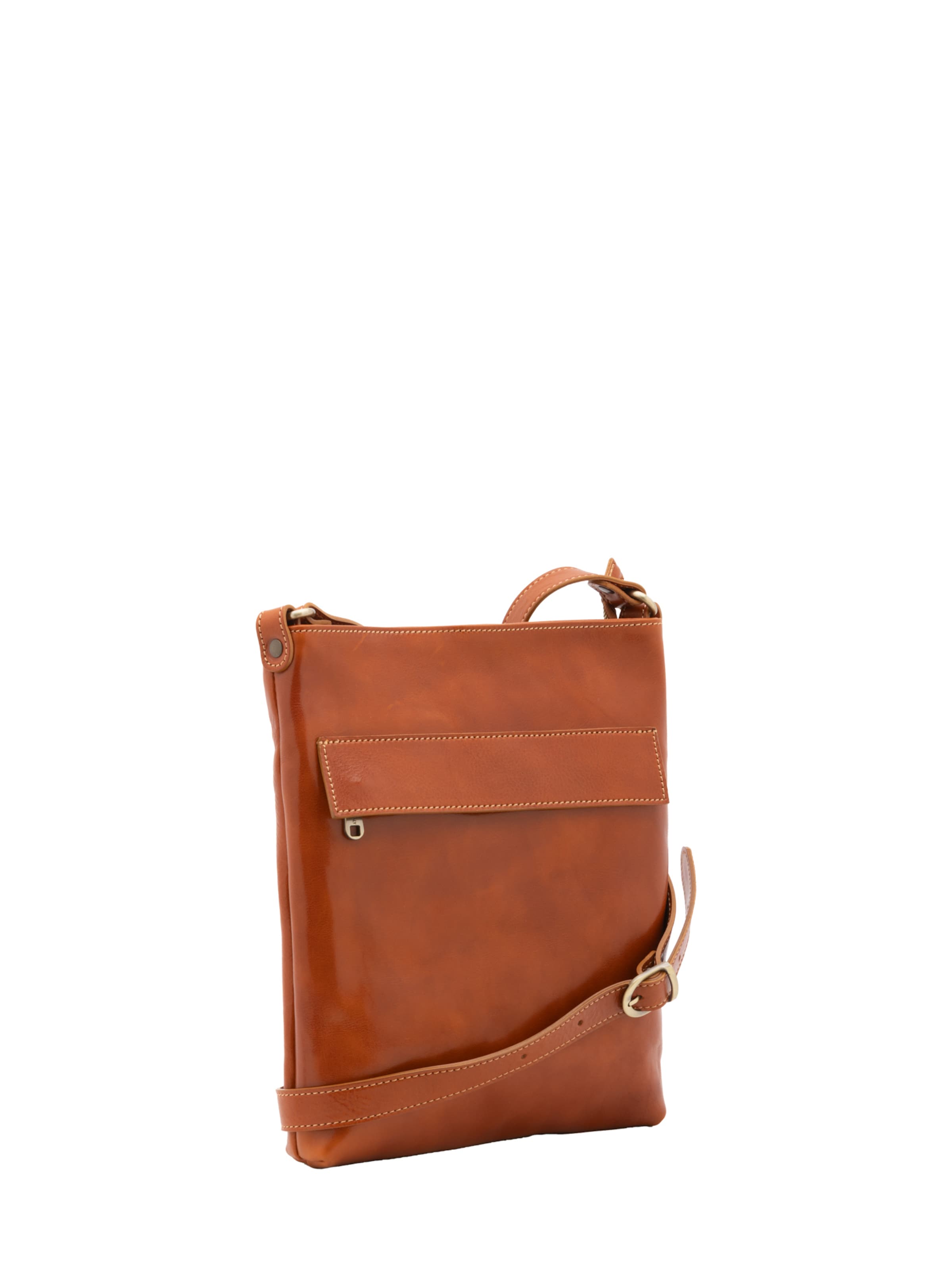 Borsa a tracolla Viola Castellani di colore cognac, Visualizzazione prodotti