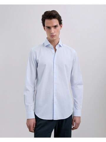 Scalpers Regular fit Button Up Shirt 'Elisee' in Blue