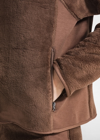 DEHA Fleece jas in Bruin