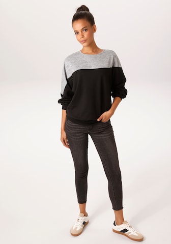 Aniston CASUAL Sweatshirt in Black