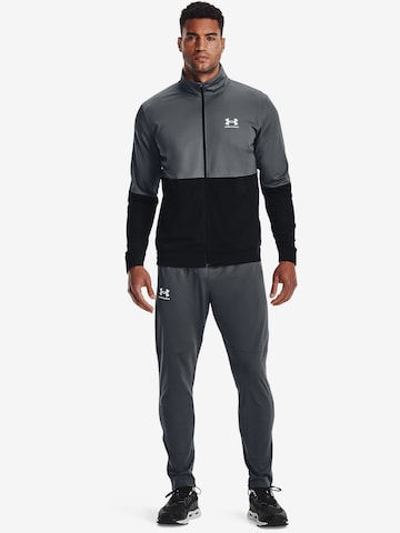 UNDER ARMOUR Athletic Zip-Up Hoodie in Grey