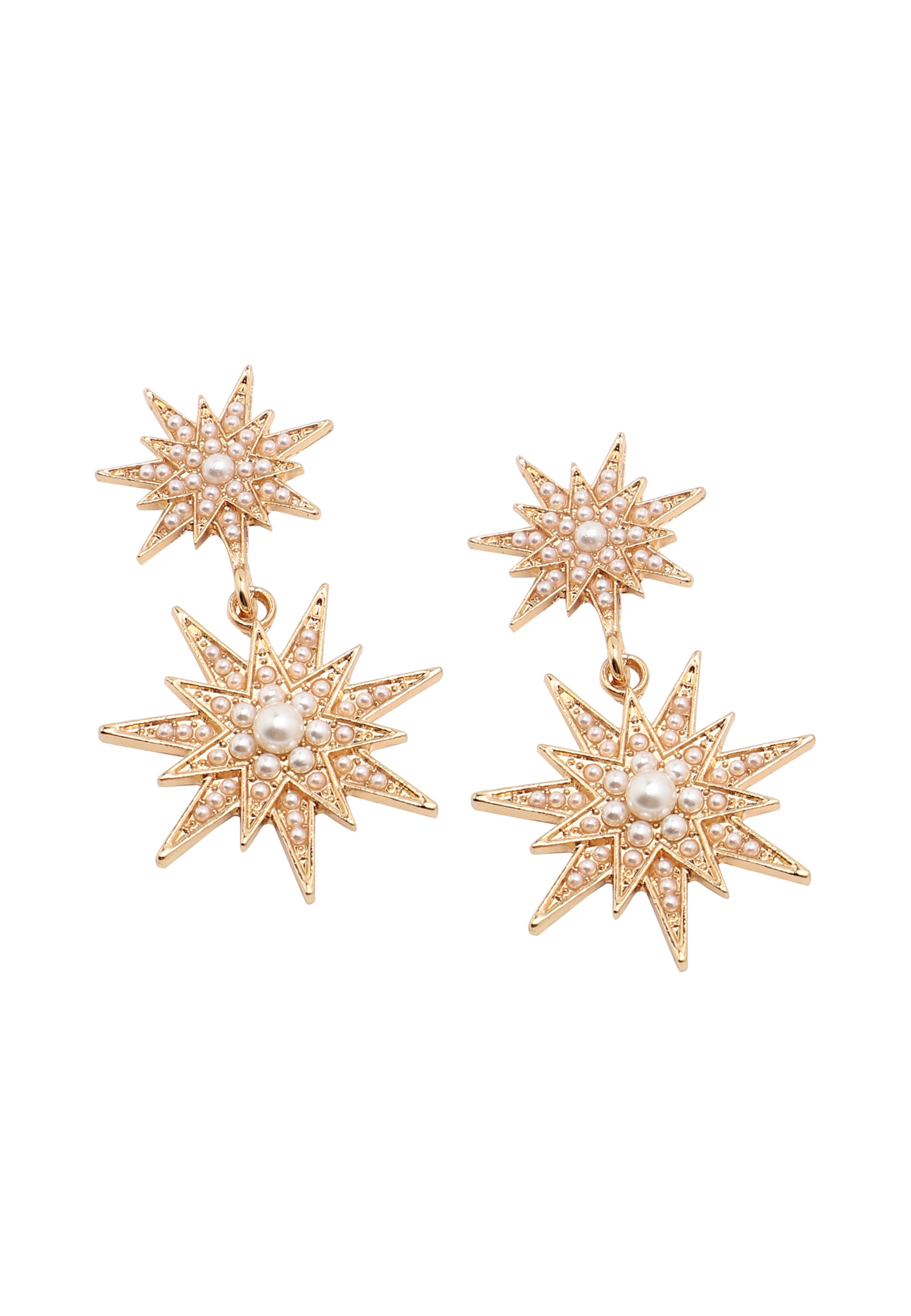 Boucles d'oreilles 'Dacey' SOHI en or : devant