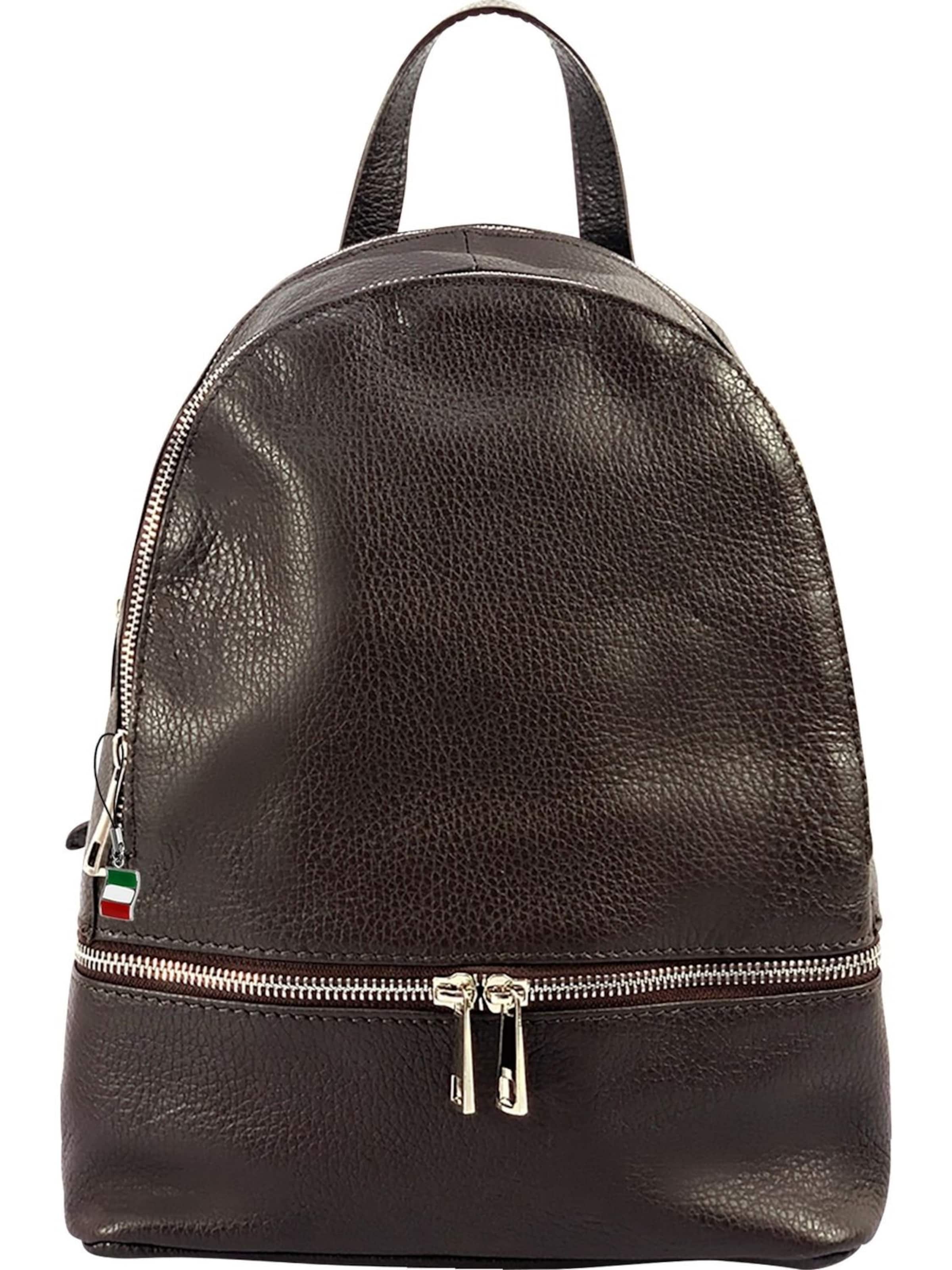 Florence Backpack in Brown: front