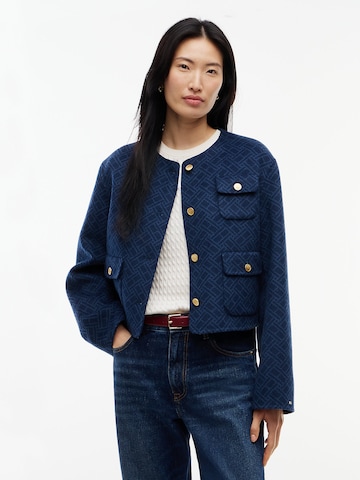 TOMMY HILFIGER Tussenjas in Blauw: voorkant