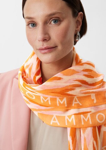 COMMA Schal in Orange: Rückseite