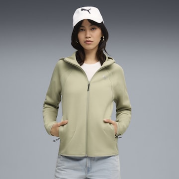 Veste de survêtement PUMA en vert : devant