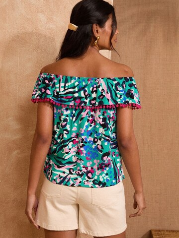 love & roses Bluse in Blau