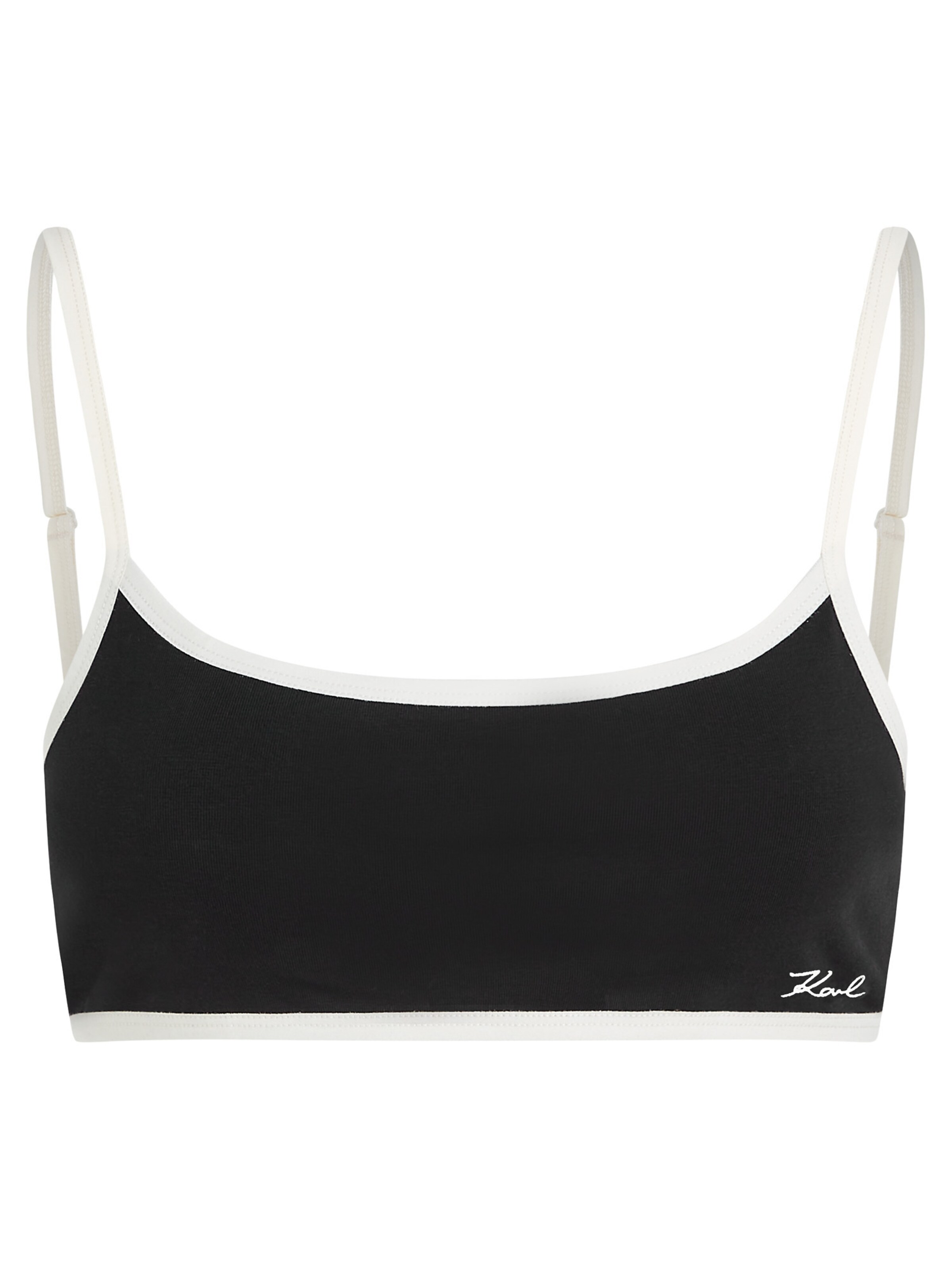 Karl Lagerfeld Bustier Melltartó - fekete: elől