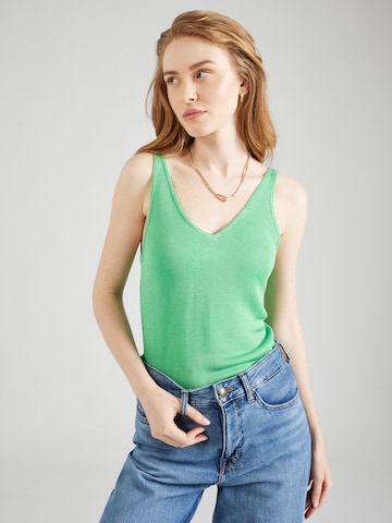 ONLY Knitted Top 'INEZ' in Green: front