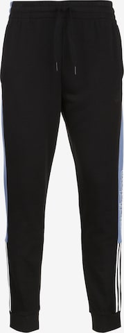 ADIDAS PERFORMANCE Tapered Urheiluhousut värissä musta: etupuoli