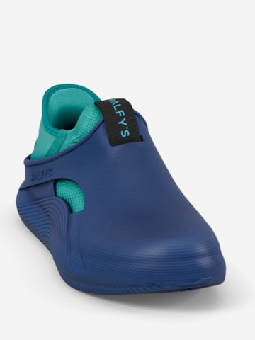 RALFY'S Classic Flats 'N1 Combo' in Blue: front