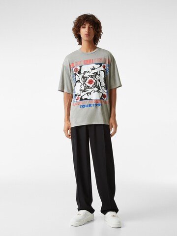 Bershka T-Shirt in Grau