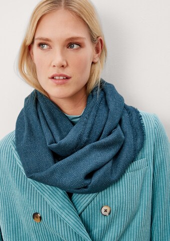 s.Oliver Tube Scarf in Blue: front