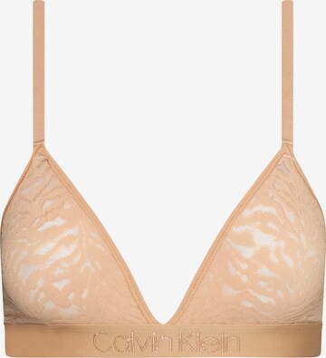 Triangle Soutien-gorge Calvin Klein Underwear en beige : devant