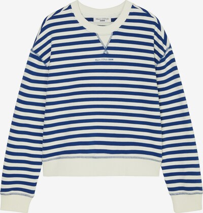 Marc O'Polo DENIM Sweater majica u mornarsko plava / bijela, Pregled proizvoda
