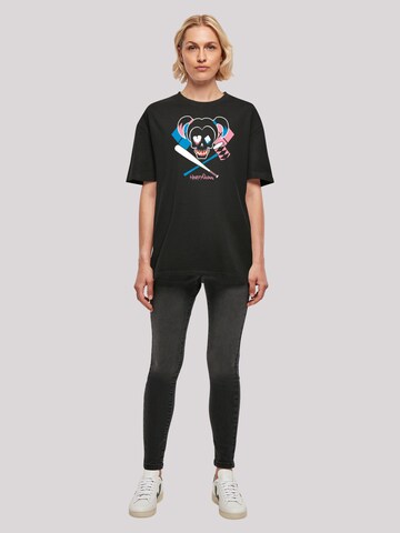 F4NT4STIC Shirt 'Suicide Squad Harley Quinn Skull Emblem' in Black