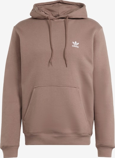 ADIDAS ORIGINALS Sweatshirt 'Trefoil Essentials' i brun / vit, Produktvy