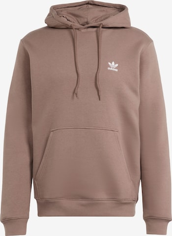 Sweat-shirt 'Trefoil Essentials' ADIDAS ORIGINALS en marron : devant