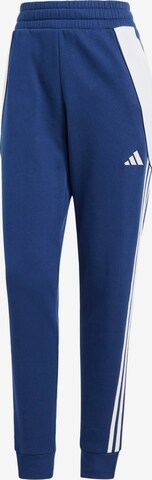 ADIDAS PERFORMANCE Tapered Sporthose 'Tiro 24' in Blau: predná strana