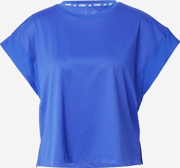 T-shirt fonctionnel 'Studio' ADIDAS PERFORMANCE en bleu : devant