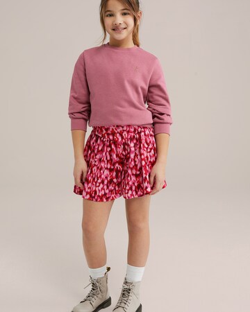 Loosefit Pantaloni di WE Fashion in rosa