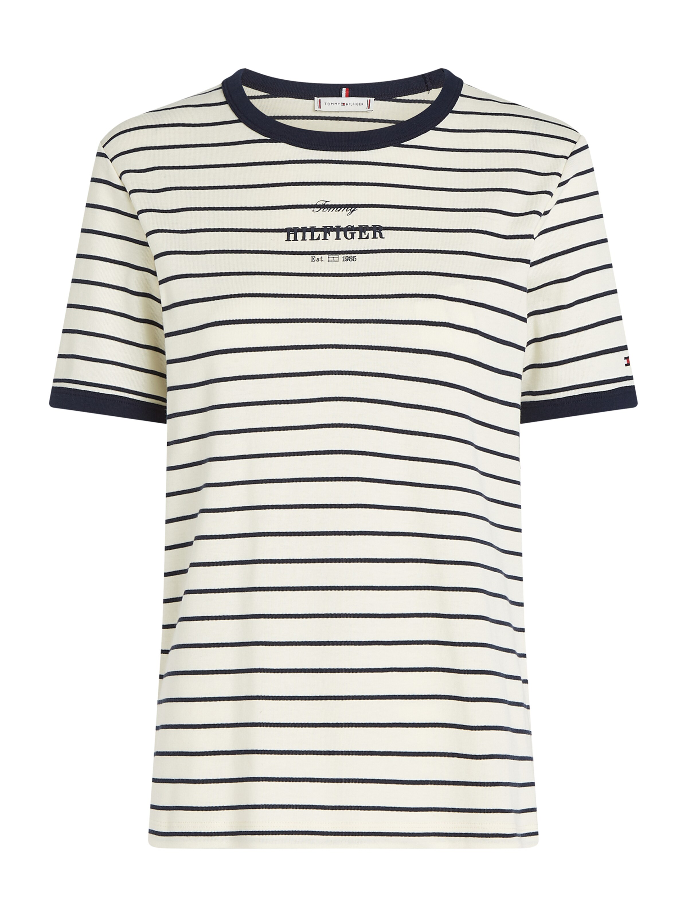 TOMMY HILFIGER T-Shirt in navy / weiß, Produktansicht