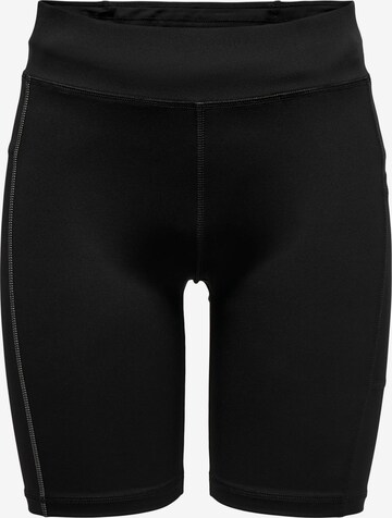 ONLY PLAY Skinny Sportshorts in Schwarz: predná strana